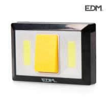 EDM 36440 - LINTERNA 200 LUMENS CON BASE INMANTADA Y ADHESIVA CON PILAS