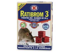 IMPEX D01328 - 1 KILO RATIBROM 3 PARAFINA EN BLOQUE DE 20 GRAMOS