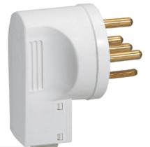LEGRAND 55157 - Clavija 20A, 3P+N+T. 380V salida lateral color blanco