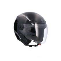 SHIRO CASCOS SH62NEGROBRILLOM - CASCO JET SHIRO KIOTO SH-62 BURGEE NEGRO BRILLO TALLA M