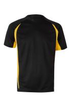 VELILLA CONFECCION 1055010017 - CAMISETA TECNICA BICOLOR NEGRO/AMARILLO