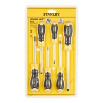 STANLEY STHT161650 - JUEGO DE 6 DESTORNILLADORES CUSHION GRIP: PLANA Y PHILLIPS