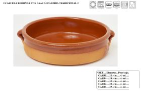 ARDOSIA CAZUR3 - CAZUELA DE BARRO REDONDA 30CM