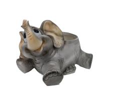 ARDOSIA 1789 - ELEFANTE ACOSTADO C/VASO 34X27X14CM