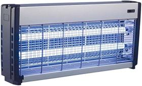 HEPOLUZ 39259 - PARRILLA MATA INSECTOS LED ABS 2X9W  Cobertura: 100m²