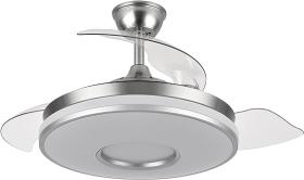 FABRILAMP ILUMINACION 165391420 - VENTILADOR DC DANI 72W NIQUEL 3 ASPAS DESPLEGAB 108 CM