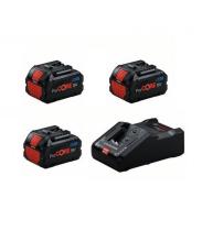 BOSCH 0615A5004Y - 3 BATERIAS PROCORE 18V 8AH + CARGADOR GAL 18V-160