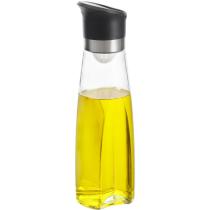 EXCLUSIVAS CAMACHO 81690 - Aceitera Cristal 500ml C/dispensador Pp Negro 6x7x25cm