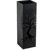 EXCLUSIVAS CAMACHO 83630 - Paragüero Metal Negro Cuadrado Árbol 15,5x15,5x49cm