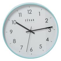EXCLUSIVAS CAMACHO 86364 - Reloj Pared Acrílico 30cm Marco Verde Menta Ø30x4cm Pila:1xa