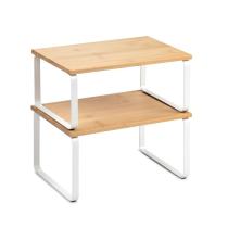 TATAY 1202000 - SET 2 ESTANTERIA MODULAR BLANCO Y MADERA