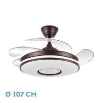FABRILAMP ILUMINACION 165391402 - VENTIL.DC DANI 59W 6980LM MARRON 4 ASPAS DESP.107D 3000-4000