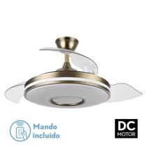 FABRILAMP ILUMINACION 165391414 - VENTIL.DANI 59W 6980LM CUERO 4 ASPAS DESPLEGABLES 107D 3000-