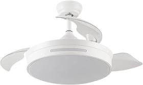 FABRILAMP ILUMINACION 186091401 - VENTIL.DC 72W MICENAS BLANCO 3 ASPAS TRANSP.108D 6 VELOC.720