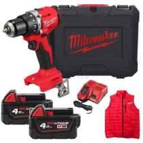 MILWAUKEE 4933499458 - TALADRO PERCUTOR M18BLPDRCMC-402C +2 BATERIAS DE 4AH