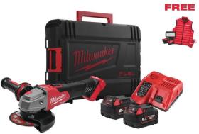 MILWAUKEE 4933499453 - Mini Amoladora Angular FUEL M18 FSAG125XBMC-502X 125 mm
