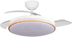 FABRILAMP ILUMINACION 258891368 - VENTILADOR DC RELAMPAGO 60W BLANCO/HAYA 3ASP 36X48/107CM