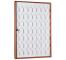 BTV Buzones, cajas fuertes, cajas de seguridad 11865 - PORTALLAVES ALUMINIO MADERA OSCURA 56 LLAVES  460X670 MM
