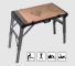 RUBI 66924 - MESA DE TRABAJO PLEGABLE 4 EN 1