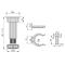 EMUCA 3999417 - KIT DE 4 PIES NIVELADORES REGULABLES EN ALTURA 148-165 MM