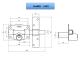 ILARGI 1203SHL - CERROJO SEGURIDAD 1203 LLAVE/LLAVE - 105 MM LATONADO
